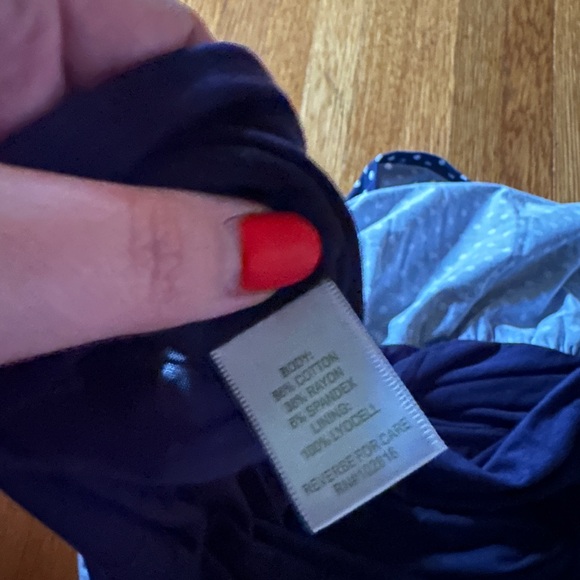 Garnet Hill Navy Blue & White Nautical/ Retro-Inspired Dress, Size 16, NWOT - Picture 7 of 9